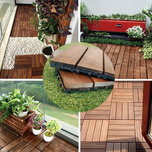 Solid Wood Flooring for Outdoor and Indoor